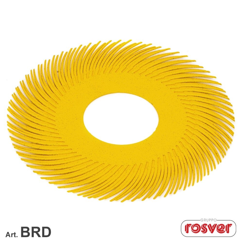 Bristle šepetys BD 150mm Gr.80 geltonas Bristle šepetys BD 150mm Gr.80 geltonas