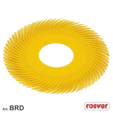 Bristle šepetys BD 150mm Gr.80 geltonas