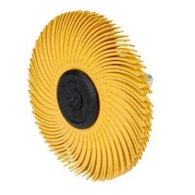 Bristle šepetys BRD 50mm Gr.80 geltonas (pilnas šepetys 12 vnt.)