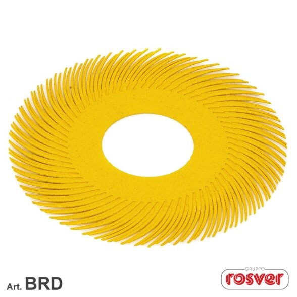 Bristle šepetys BD 150mm Gr.80 geltonas Bristle šepetys BD 150mm Gr.80 geltonas