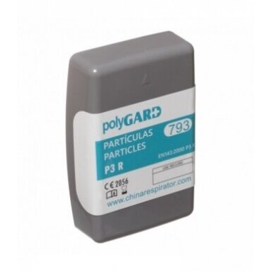 Dalelių filtras 793 prisukamas P3 plastikiniame korpuse PolyGard
