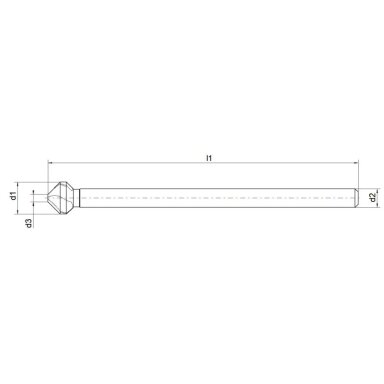 Gilintuvas HSS DIN335C 90° Nachreiner 16.5mm