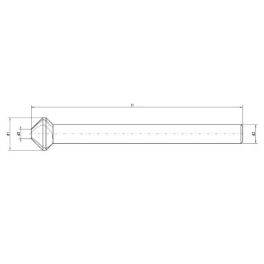 Gilintuvas VHM DIN335C 90° Nachreiner 16.5mm