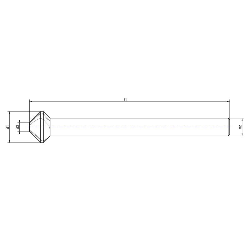 Gilintuvas VHM DIN335C 90° Nachreiner 20.5mm 1 Gilintuvas VHM DIN335C 90° Nachreiner 20.5mm 1