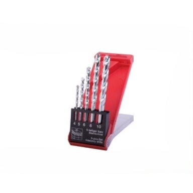Grąžtų kompl. akmeniui DIN8039 4-10mm 5vnt PTG