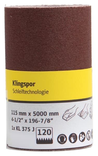 Rulonas KL375J 115x5000mm P60 Klingspor | Prekių katalogas | Platus ...
