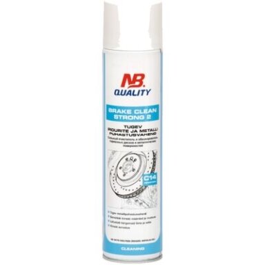 Stiprus stabdžių ir metalų valiklis C14 400ml BRAKE CLEAN STRONG 2 NB Quality